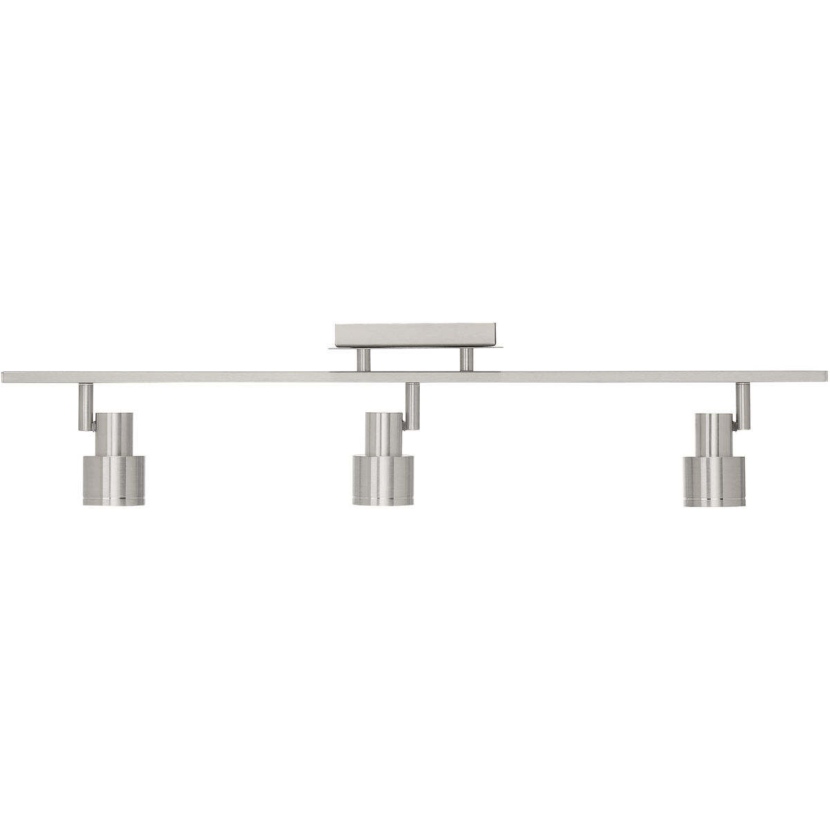 Lincoln 3 Light 120 Brushed Steel Track Ceiling Light